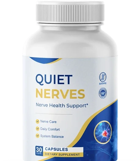 Quiet Nerves bottle — 30 capsules of nerve health support